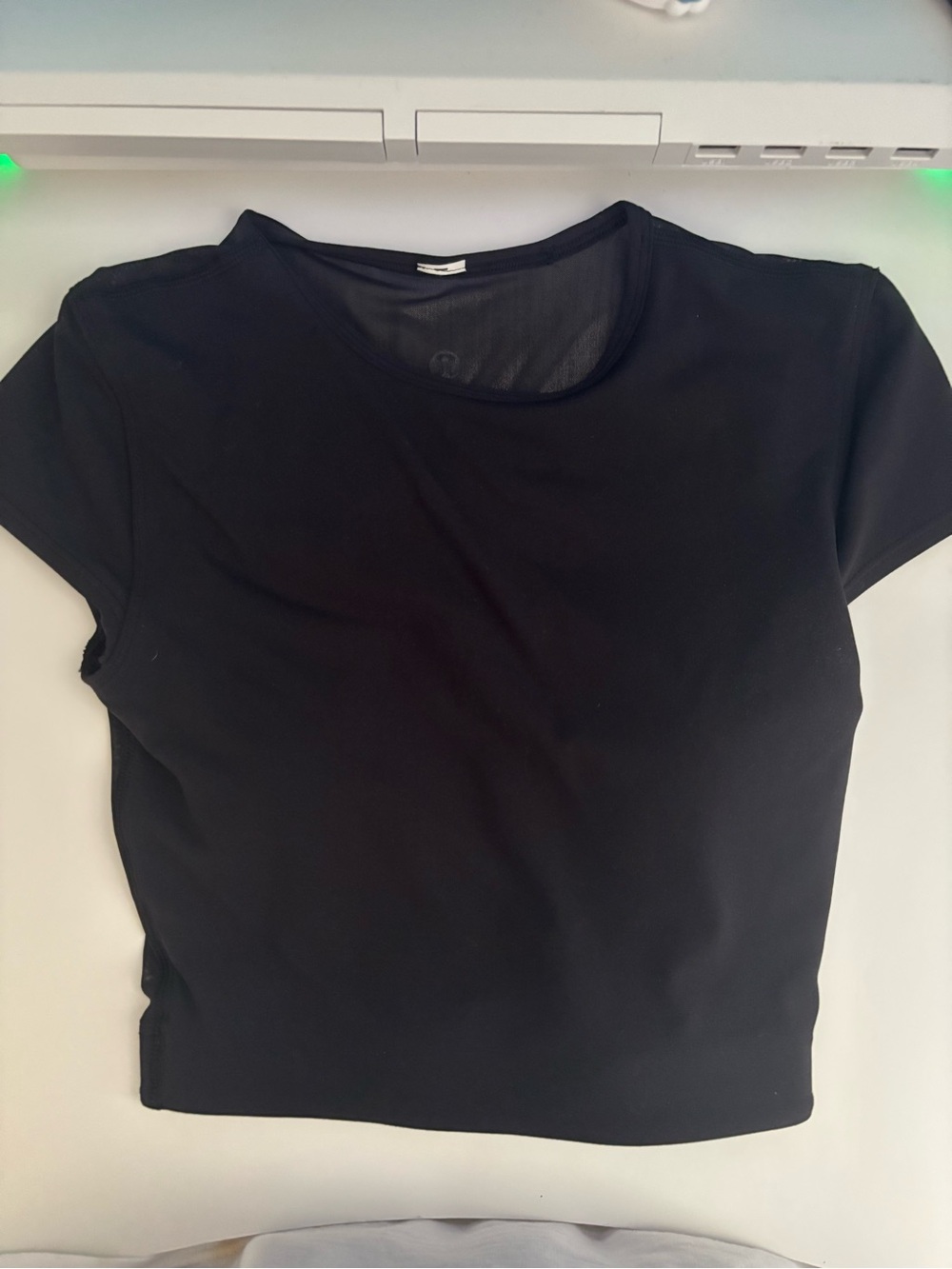 lululemon athletica Black Short Sleeve Crew Tee